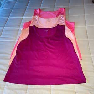 Charter Club Purple and Pink Sleeveless Tank Tops
